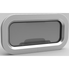 Goiot Opal Opening Portlight - Size T01 - 347 x 171mm Cut-Out - Gray Acrylic (115707)
