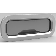 Goiot Opal Opening Portlight - Size T02 - 405 x 156mm Cut-Out - Gray Acrylic (117996)