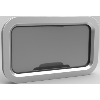 Goiot Opal Opening Portlight - Size T05 - 429 x 244mm Cut-Out - Gray Acrylic (116411)