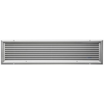 VETUS  Louvred Air Suction Vent ASVREC 80 - Rectangular -  Polished Anodised Aluminium Frame and Naturally Anodised Grilles - 660 x 159mm Overall Dimension (ASVREC80)