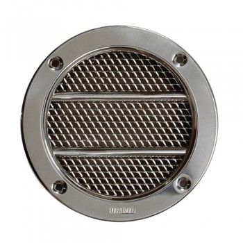 VETUS Round Air Suction Vent ERV  - Stainless Steel (AISI 316) Frame - 158mm Diameter Overall (ERV110A)