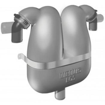 VETUS Gas-Water Separator - 45mm Rotating Connections - 38mm Drain (LGS4538)