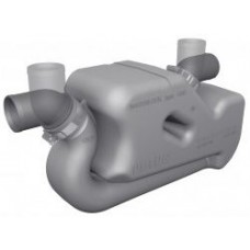 Vetus Plastic Waterlock LSSA40 - Rotaing 40mm Inlet and Outlet - 7.5L Capacity - Suits Long Exhaust Hose (LSS40A)