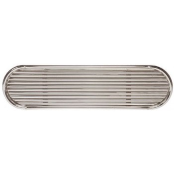 VETUS Louvred Air Suction Vent SSVL 150 - High Gloss Stainless Steel Frame with Anodised Alluminium Grilles - 890 x 198mm Overall (SSVL150)