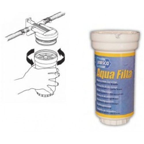 59000-1000 Jabsco Aqua Filta Water Filter & Cartridge kit 