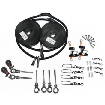 Reelax Stainless Rigging Kit - Kit of Components to Rig 1 Pair of Outrigger Poles 7.2 (RX72000)