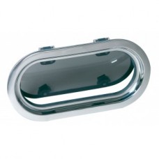 Vetus 316 Stainless Steel Opening  Porthole -  366 x 177mm Cut Out - Suitable for Panel Thickness from 8-18mm - CE A1 (PMS24A1)