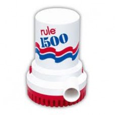 Rule 1500 GPH - 12 Volt 4.8 Amp - Submersible Bilge Pump - Suits 28mm Hose (RWB16)