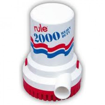 Rule 2000 GPH Bilge Pump - 12 Volt 8.4 Amp - Submersible Bilge Pump - Suits 28mm Hose (RWB13)