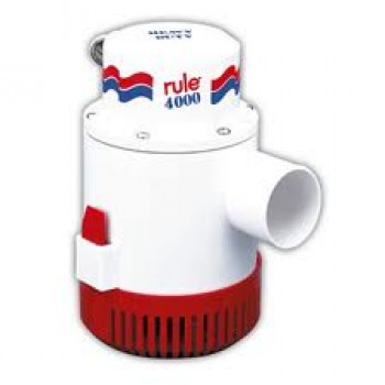 Rule 4000 GPH Submersible Bilge Pump - 12 Volt  - 15.5 Amp - Suits 50mm Hose (Outlet) (RWB5175)