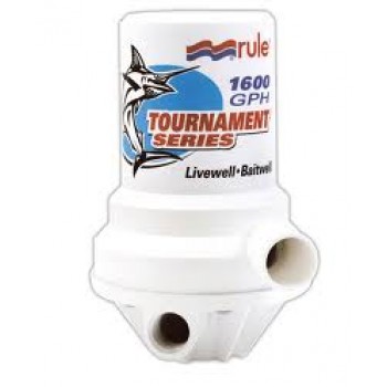Rule Tournament 1600GPH Dual Port Livebait Pump (RWB55)