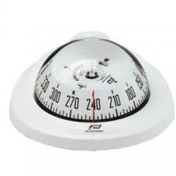Plastimo Offshore 95 Powerboat - Flush Mount White Compass - 81mm Apparent Dia - White Conical Card (RWB8025)