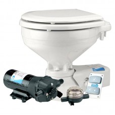 Jabsco Quiet-Flush Salt Water Toilet - 12 Volt - Standard Compact Bowl - Jabsco 37245-0092  (J10-125)