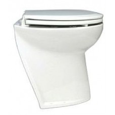 Jabsco Deluxe Silent Flush Electric Toilet - 24V - Household Height - Slanted Back - Fresh Water Flush (J10-132)