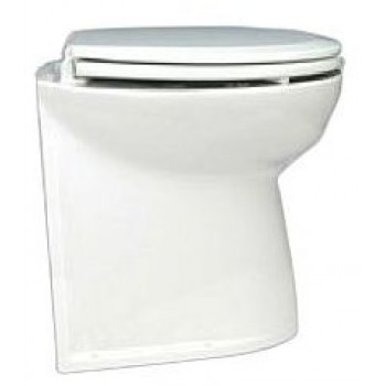 Jabsco Deluxe Silent Flush Electric Toilet - 24V - Household Height - Vertical Back - Fresh Water Flush (J10-136)