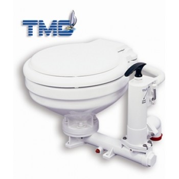 TMC Manual Marine Toilet - Vertical Pump - Large Bowl Toilet (139112)