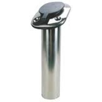Rod Holder - Stainless Steel with Black Sealing Cap - 30 Degree  - 60mm Cut Out - (RWB2195)