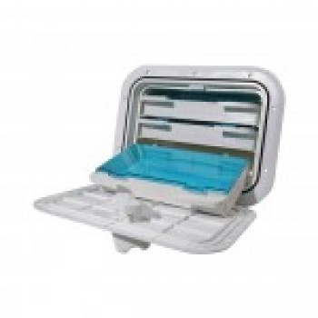Osculati Tackle Storage Box  With Half Lid - 382mm x 285mm Overall (173088)