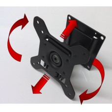 KME TV Bracket - Swivel Wall Mount Bracket - Adjustable and Removable for Multiple Locations - VESA 75-100mm Mounting (SD7015A)
