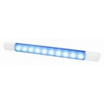 Hella Marine 0881 Series Blue LED 1.5W Courtesy Intensity Surface Mount Strip Lamp 24 Volt (2JA980881502)
