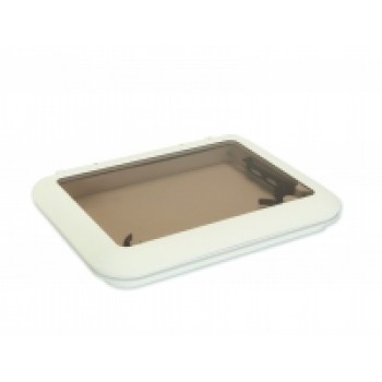 Jim Black Ventilation Hatch 343 x 470mm Cut Out - Moulded Glass Design - Colour White - CE certified  (170712)