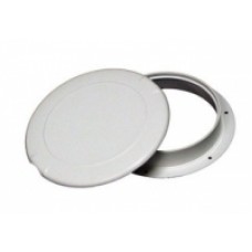 Jim Black Round Inspection Plates - 203mm Dia - Removable Panel - Colour White (174252)