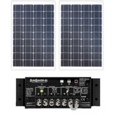 Solar Battery Minder - 40W Solar Package incl. PWM Solar Controller - Charges Max 2.26A/hr @ 12V - Suits 12V Systems (ENE40WP)