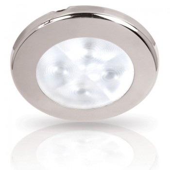 Hella EuroLED 75 Series Downlights - 12Volt White Light with Stainless Steel Rim - Screw Mount - Interior or Exterior - Completely Sealed - Dimmable - 5 Year Warranty (2JA958110021)